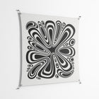 Splash of Black - Work On Wall - Vratislav Pecka - Silver - 140 x 140 cm