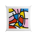 Yo - Work On Wall - Vratislav Pecka - Silver - 140 x 140 cm
