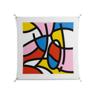 Yo - Work On Wall - Vratislav Pecka - Silver - 140 x 140 cm