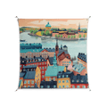 Gamla Stan - Work On Wall - Nur Rydberg - Silver - 140 x 140 cm