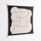Hug 1 - Work On Wall - Andrea Devia-Nuño - Silver - 140 x 140 cm