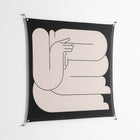 Rest 1 - Work On Wall - Andrea Devia-Nuño - Silver - 140 x 140 cm