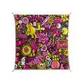 Pinky & Yellow - Work On Wall - Craig Watkins - Silver - 140 x 140 cm