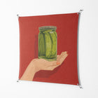 Pickles - Work On Wall - Kristin Eriksson - Silver - 140 x 140 cm