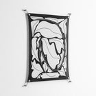 White Flowers - Work On Wall - Konrad Blaszczyk - Silver - 70 x 100 cm
