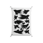 Black Birds - Work On Wall - Konrad Blaszczyk - Silver - 70 x 100 cm