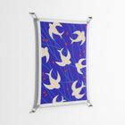 Birds A - Work On Wall - Heather Zhou - Silver - 70 x 100 cm