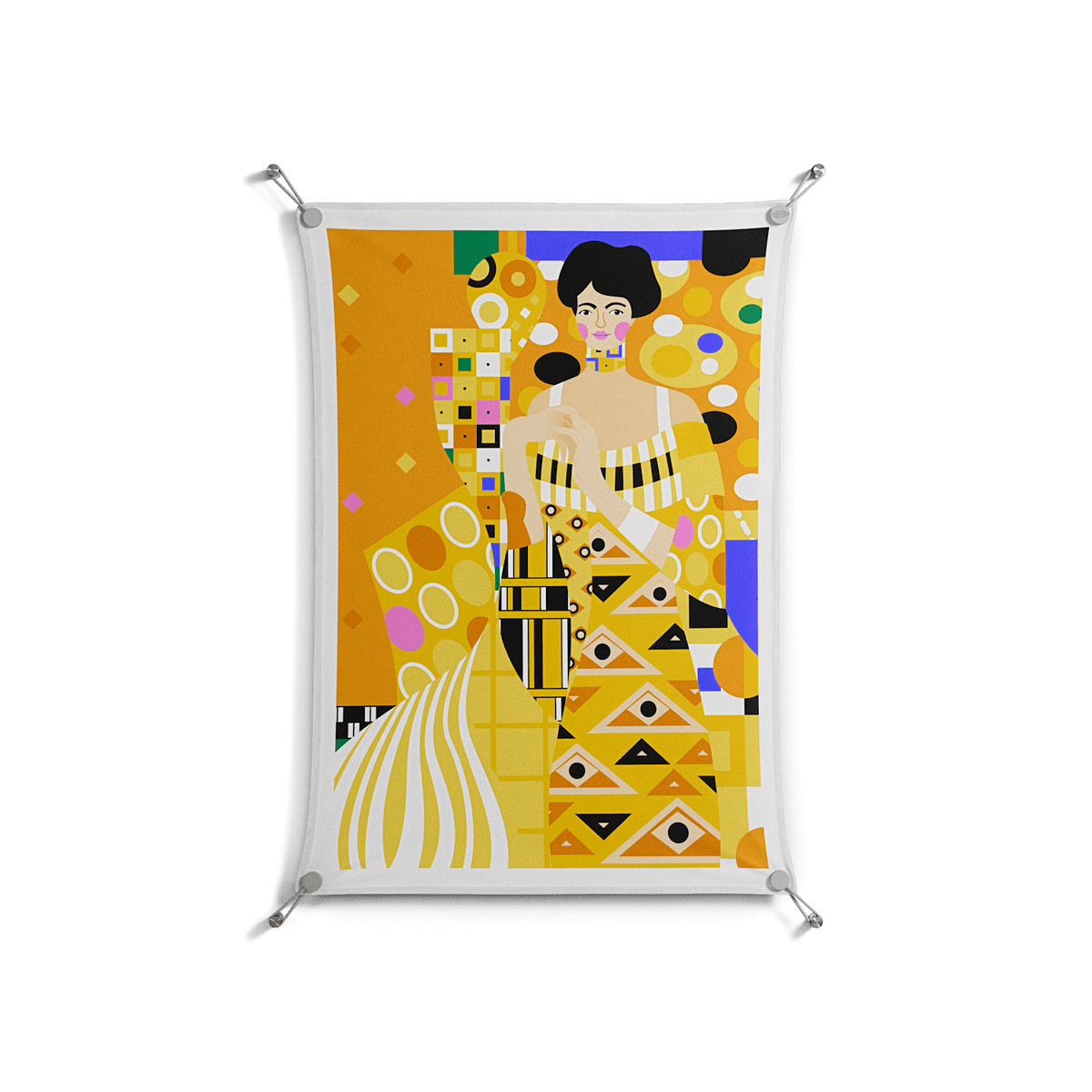 Klimt - Work On Wall - Heather Zhou - Silver - 70 x 100 cm