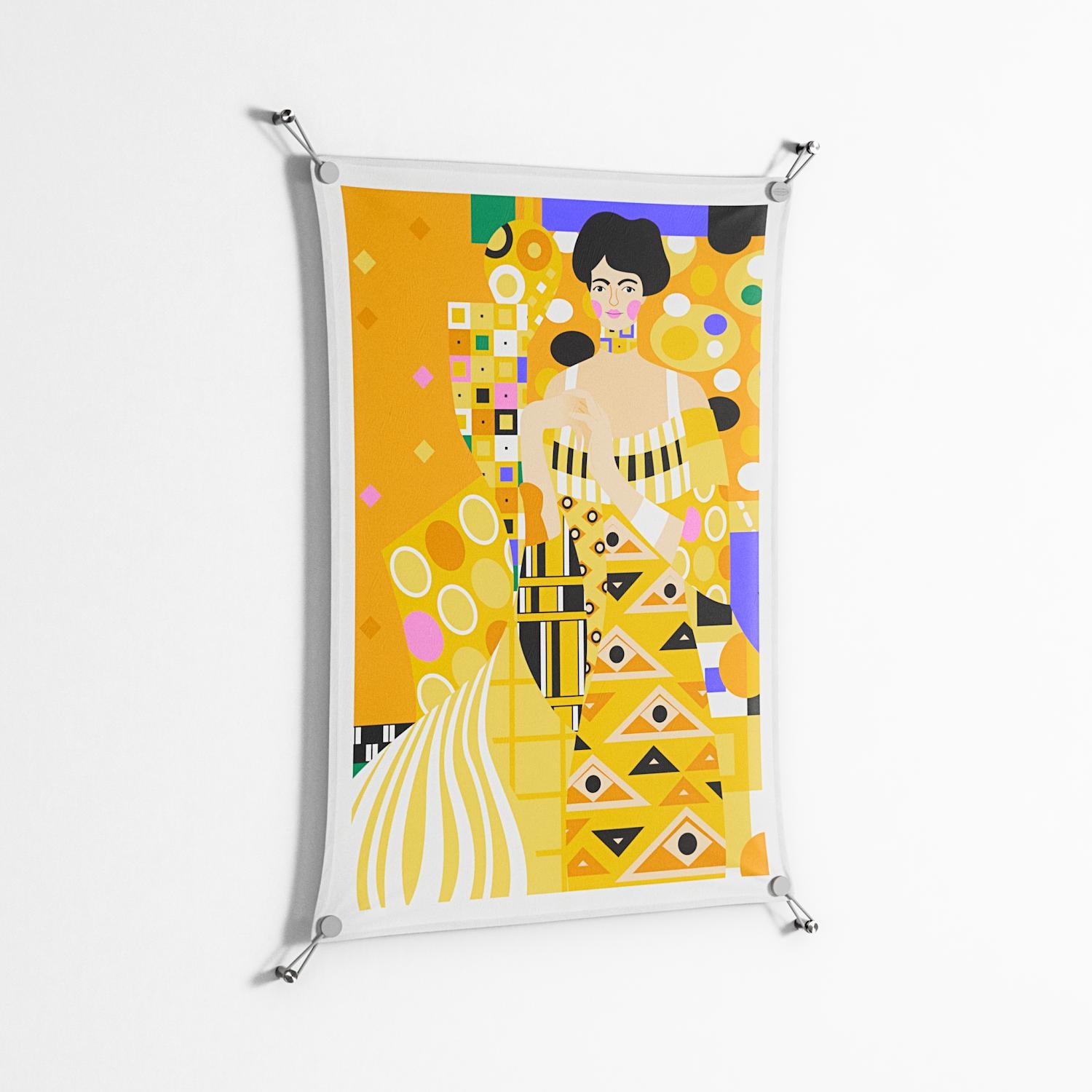 Klimt - Work On Wall - Heather Zhou - Silver - 70 x 100 cm