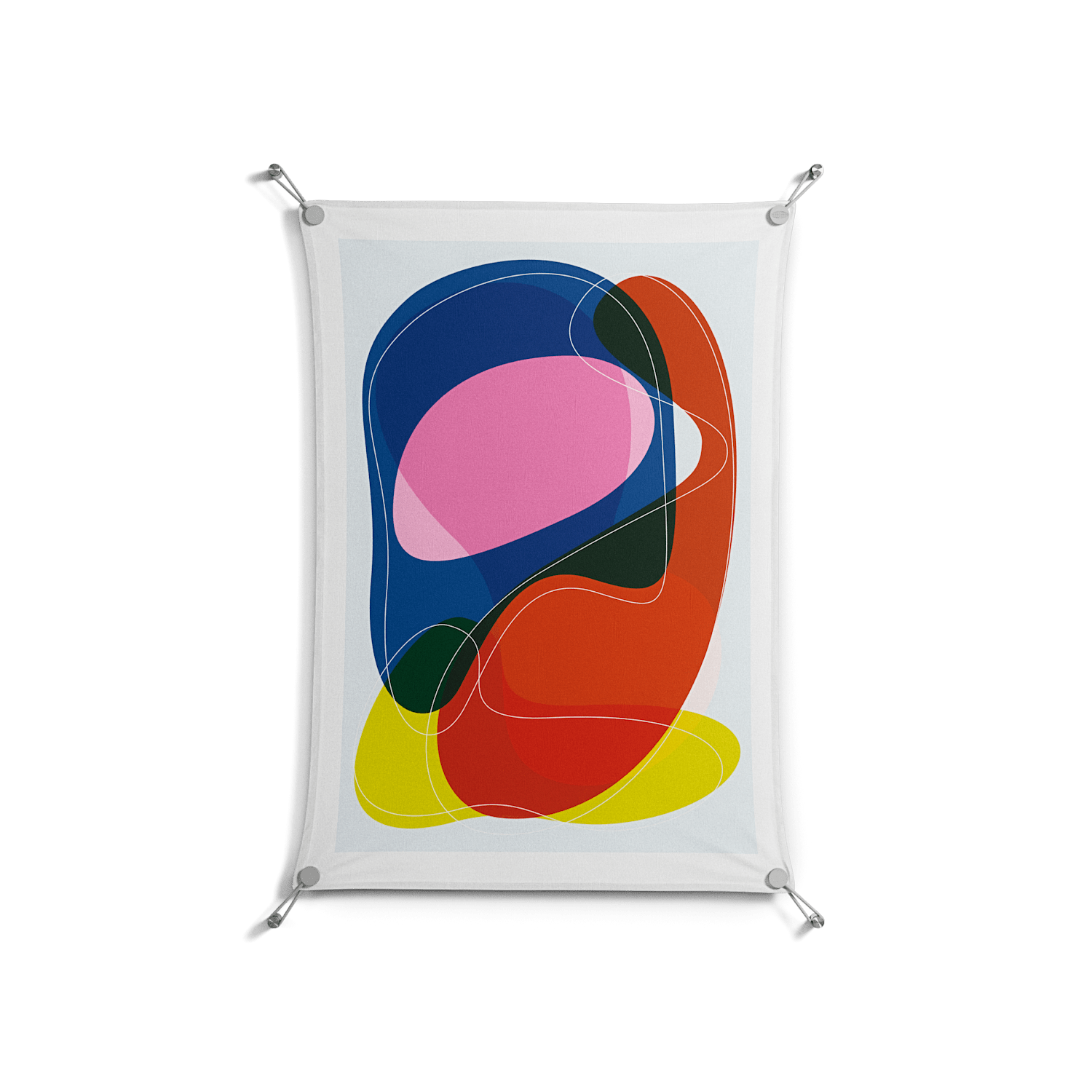 Blends - Work On Wall - Vratislav Pecka - Silver - 70 x 100 cm