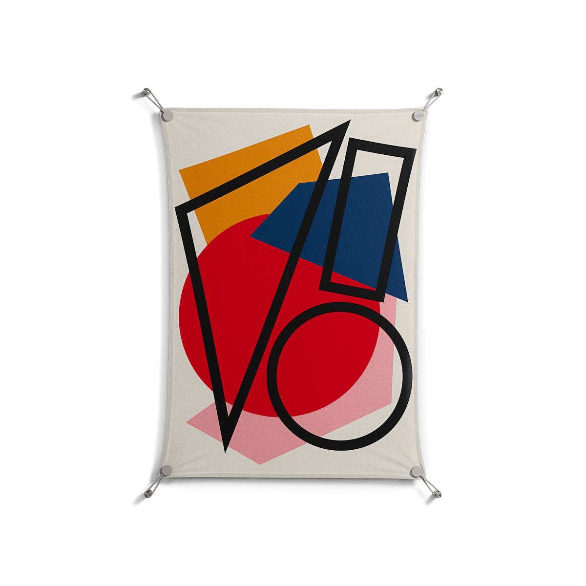 Fuerte - Work On Wall - Vratislav Pecka - Silver - 70 x 100 cm