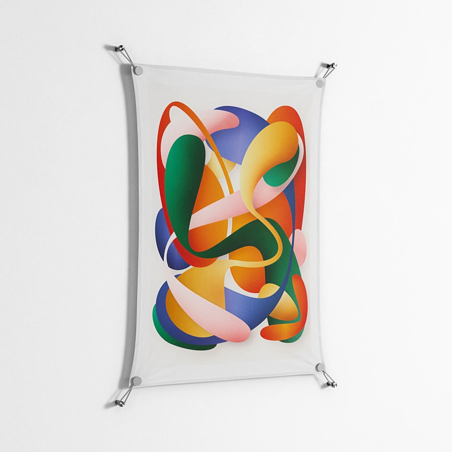 Gloss - Work On Wall - Vratislav Pecka - Silver - 70 x 100 cm