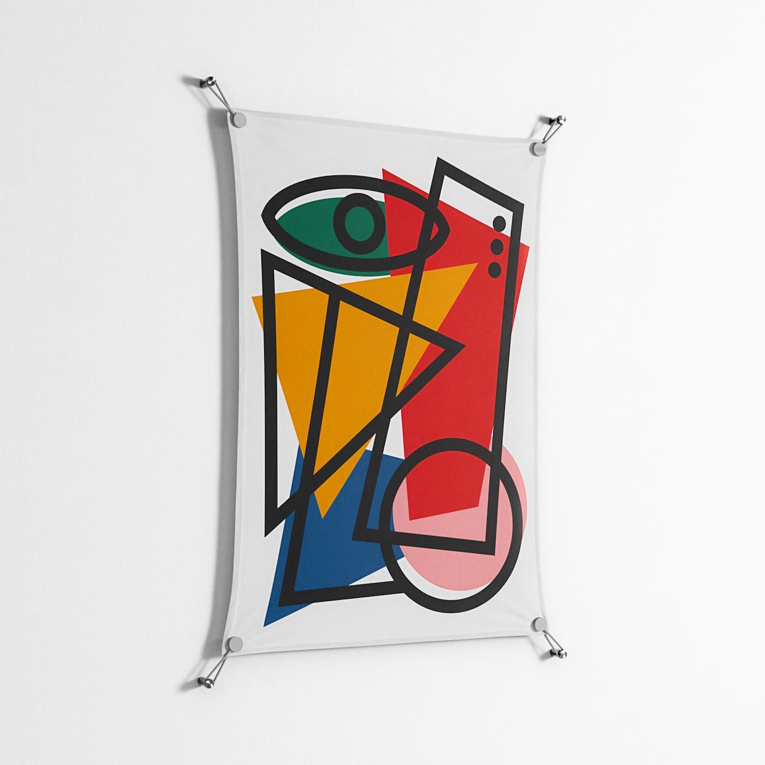 Misplaced - Work On Wall - Vratislav Pecka - Silver - 70 x 100 cm