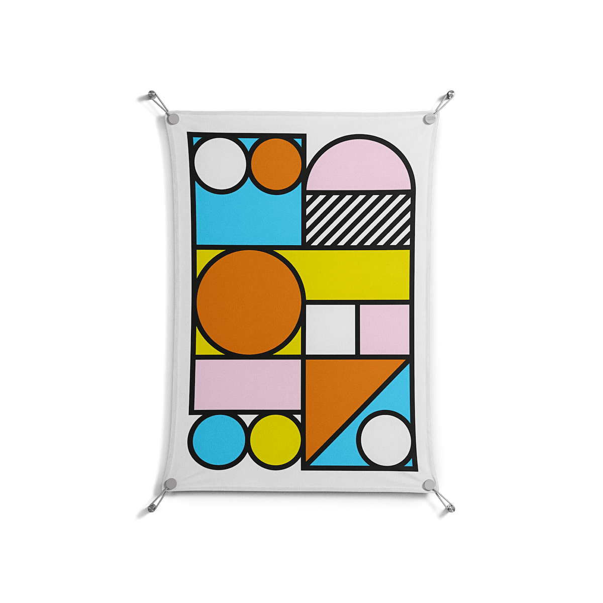 Palette - Work On Wall - Vratislav Pecka - Silver - 70 x 100 cm