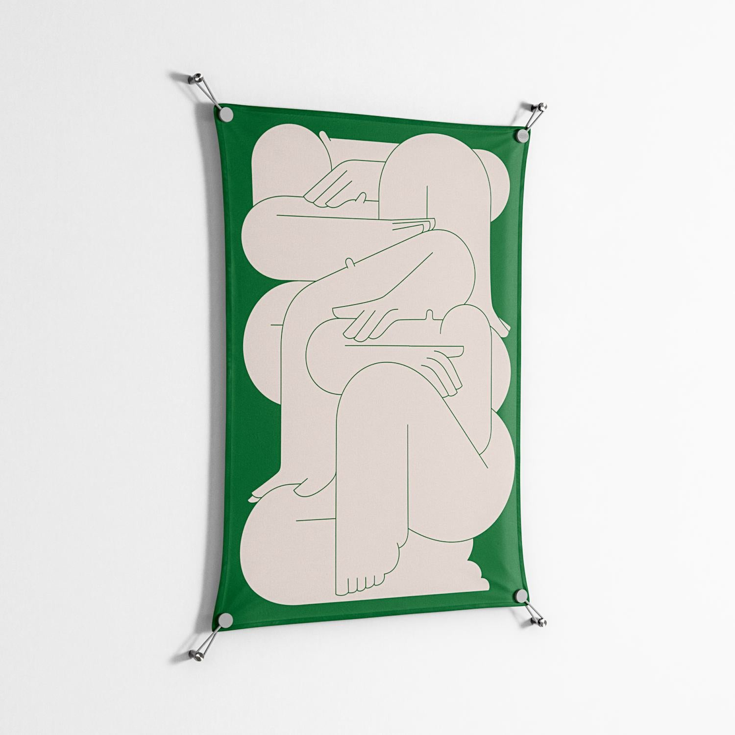 Attend - Work On Wall - Andrea Devia-Nuño - Silver - 70 x 100 cm