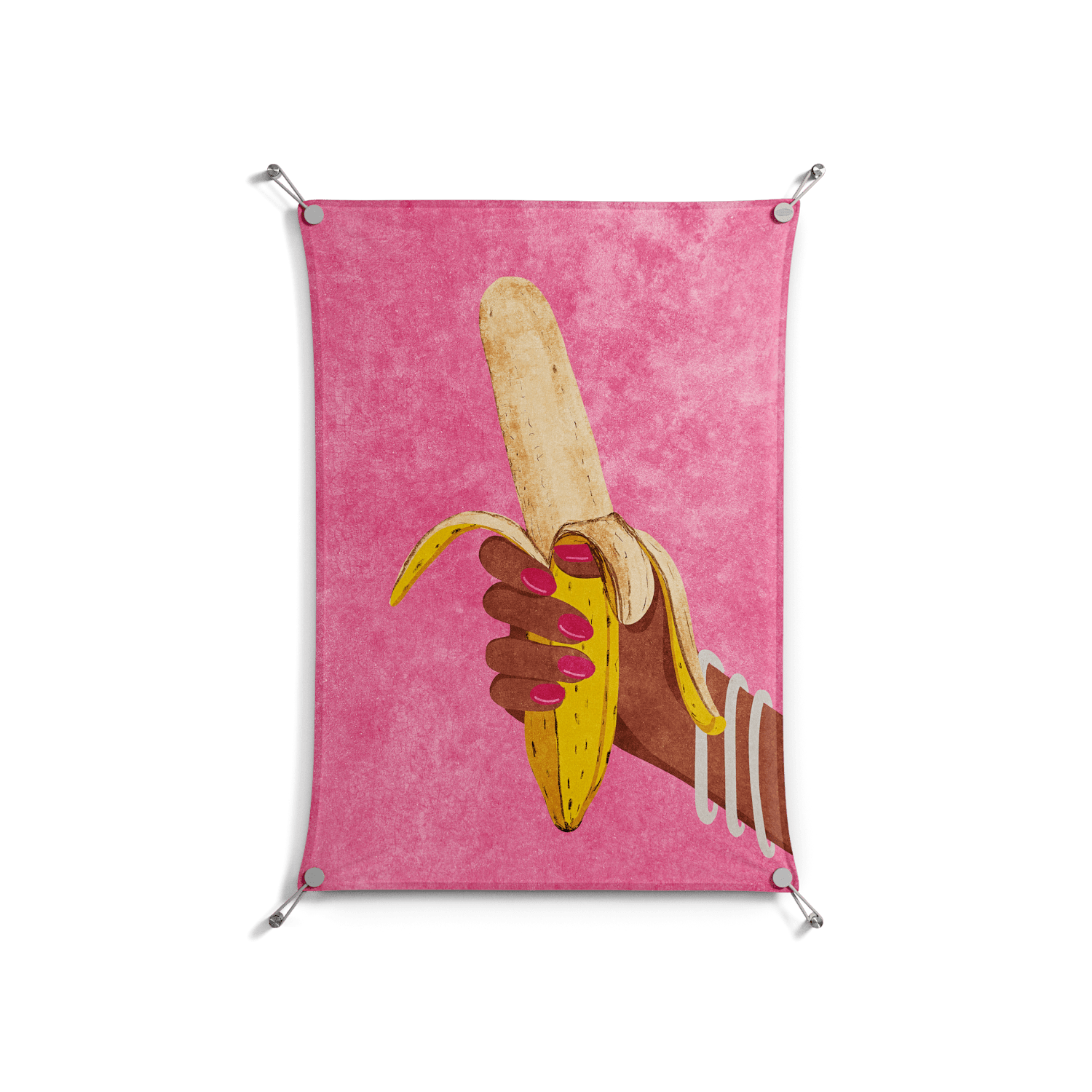 Banana - Work On Wall - Raissa Oltmanns - Silver - 70 x 100 cm