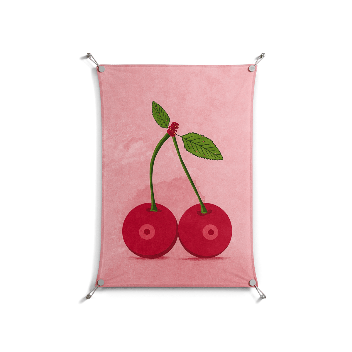 Cherry Boobs - Work On Wall - Raissa Oltmanns - Silver - 70 x 100 cm
