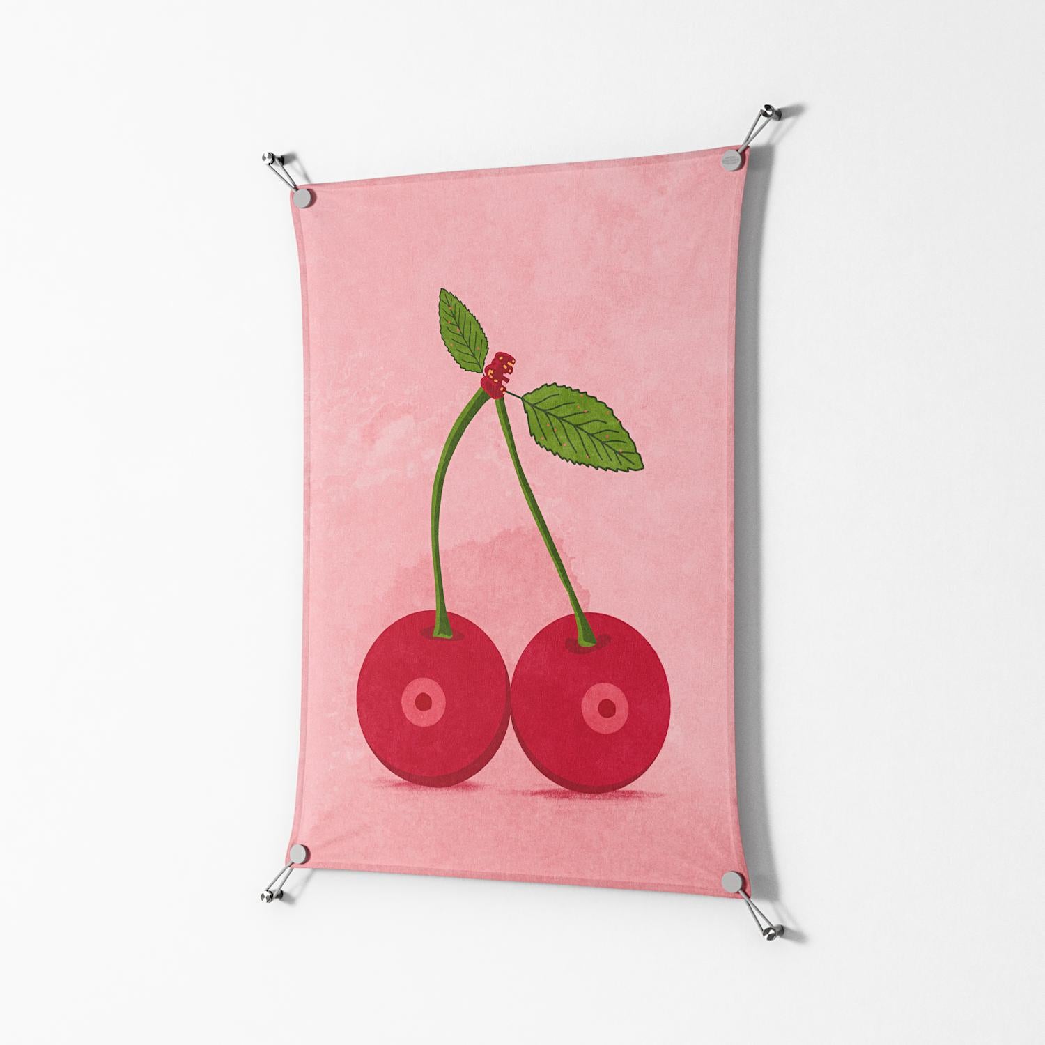 Cherry Boobs - Work On Wall - Raissa Oltmanns - Silver - 70 x 100 cm