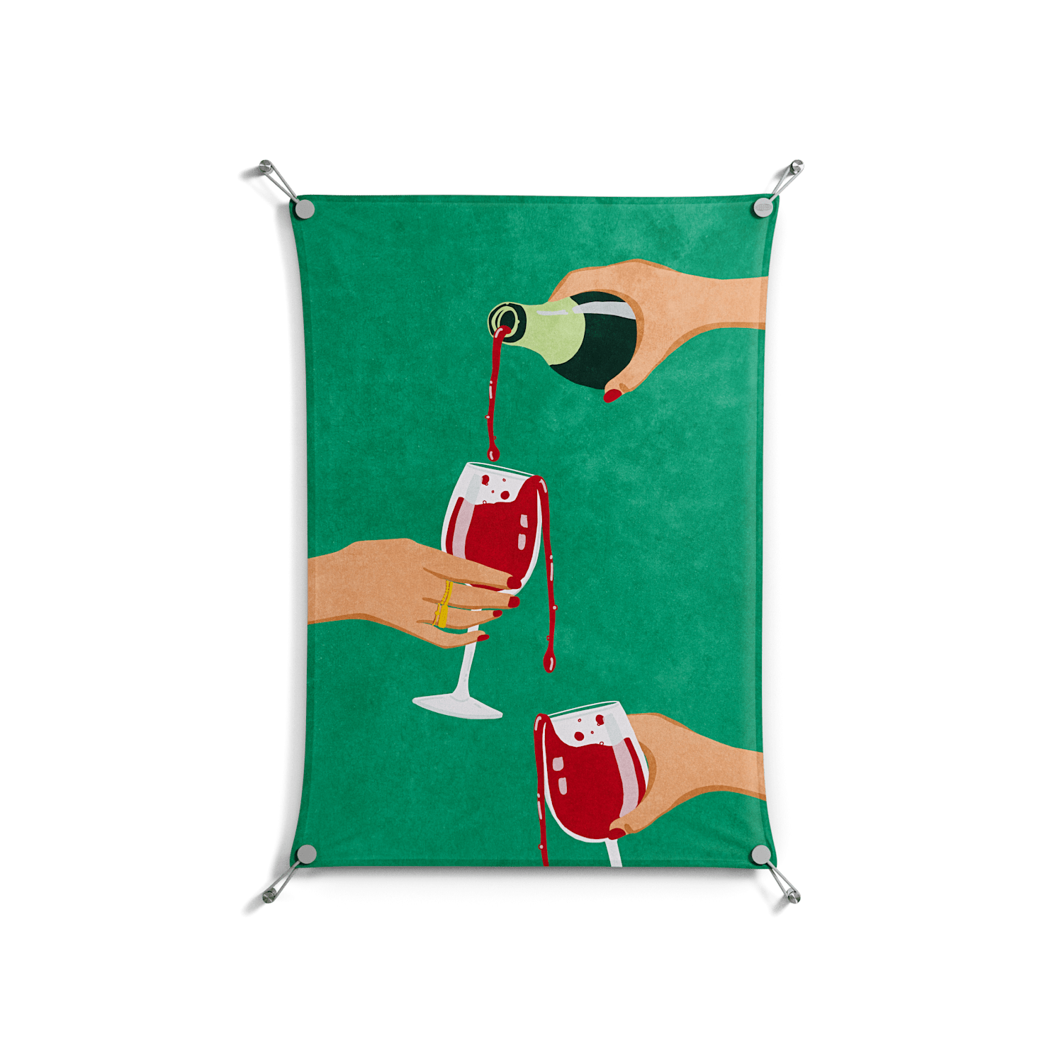 Cheers Girls - Work On Wall - Raissa Oltmanns - Silver - 70 x 100 cm
