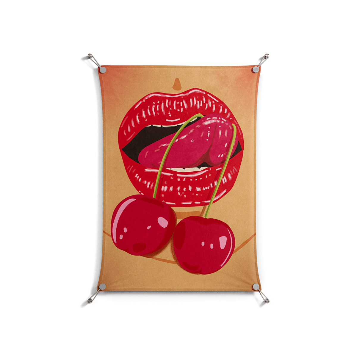 Cherry Love - Work On Wall - Raissa Oltmanns - Silver - 70 x 100 cm