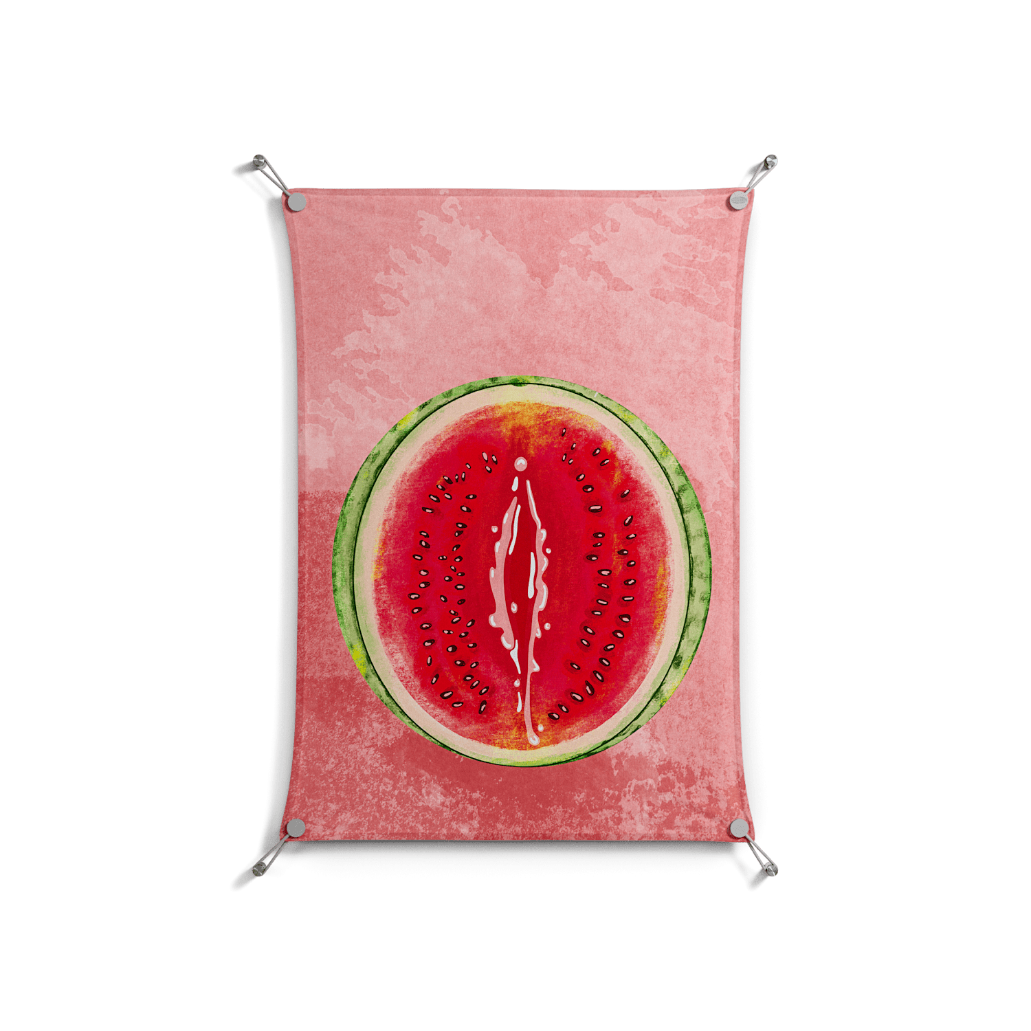 Watermelon Love - Work On Wall - Raissa Oltmanns - Silver - 70 x 100 cm