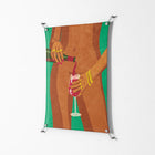 Wine and Me - Work On Wall - Raissa Oltmanns - Silver - 70 x 100 cm