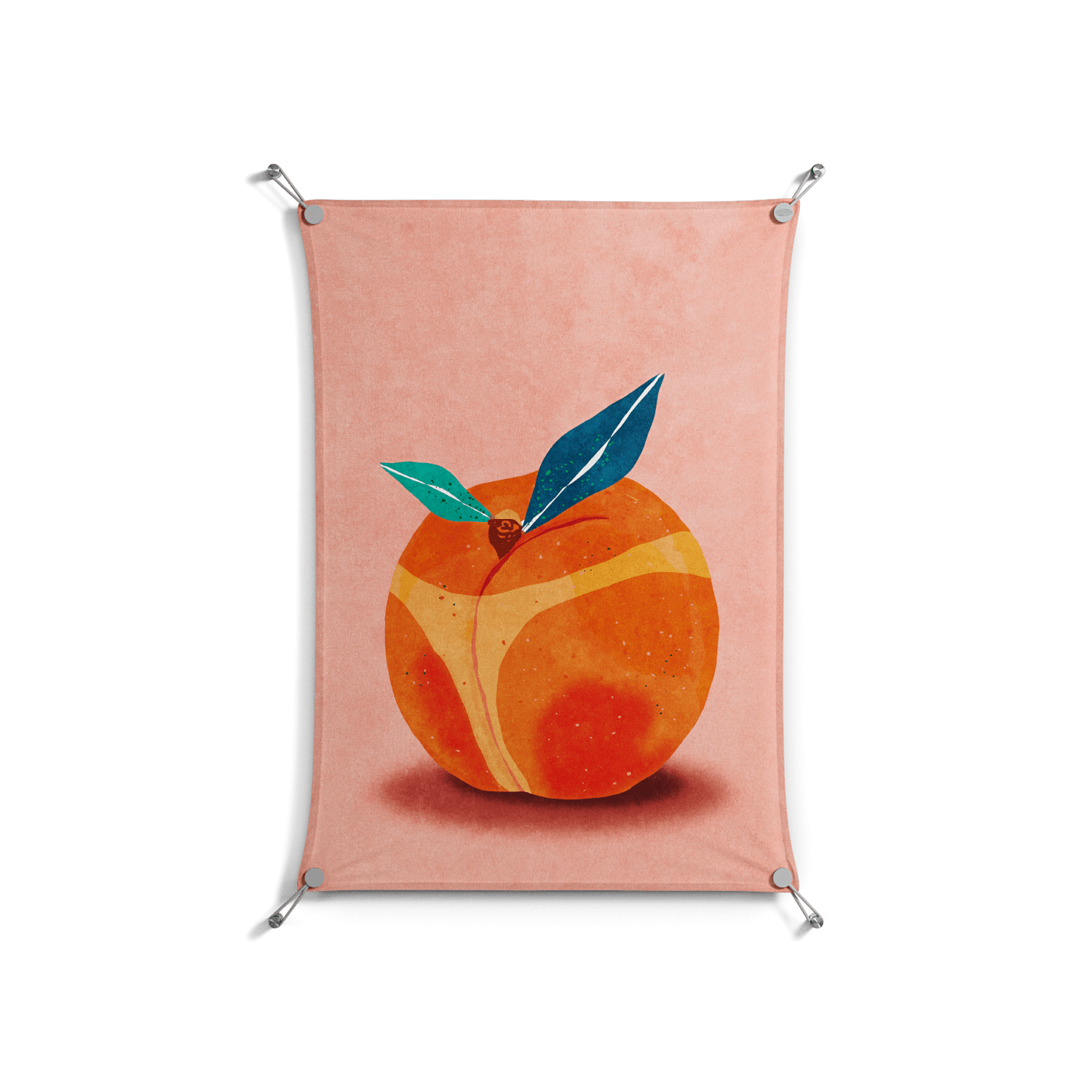 Your ass is Peachy - Work On Wall - Raissa Oltmanns - Silver - 70 x 100 cm
