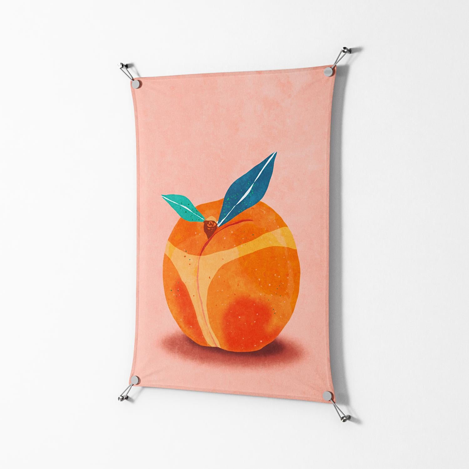 Your ass is Peachy - Work On Wall - Raissa Oltmanns - Silver - 70 x 100 cm