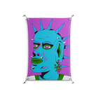 Punkrocker - Work On Wall - Cezar Berje - Silver - 70 x 100 cm