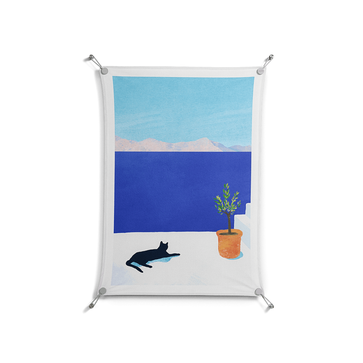 Siesta - Work On Wall - Henry Rivers - Silver - 70 x 100 cm