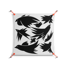 Black Birds - Work On Wall - Konrad Blaszczyk - Orange - 70 x 70 cm