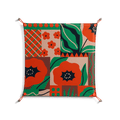 Flower B - Work On Wall - Heather Zhou - Orange - 70 x 70 cm