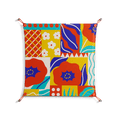 Flower A - Work On Wall - Heather Zhou - Orange - 70 x 70 cm