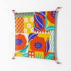 Flower A - Work On Wall - Heather Zhou - Orange - 70 x 70 cm