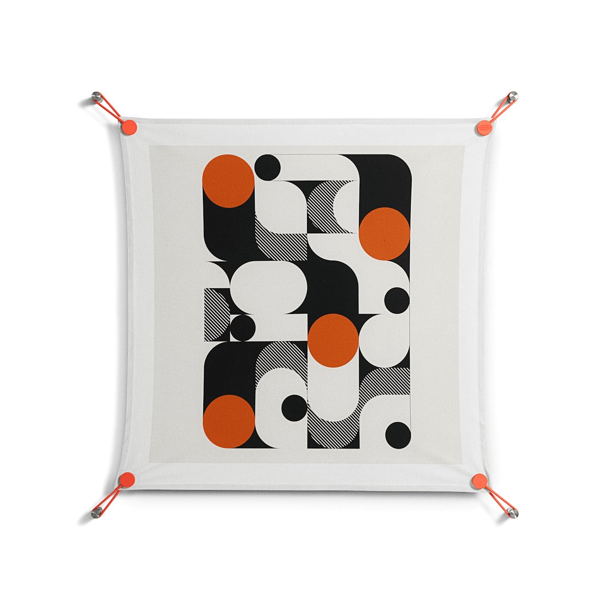 Conserto - Work On Wall - Vratislav Pecka - Orange - 70 x 70 cm