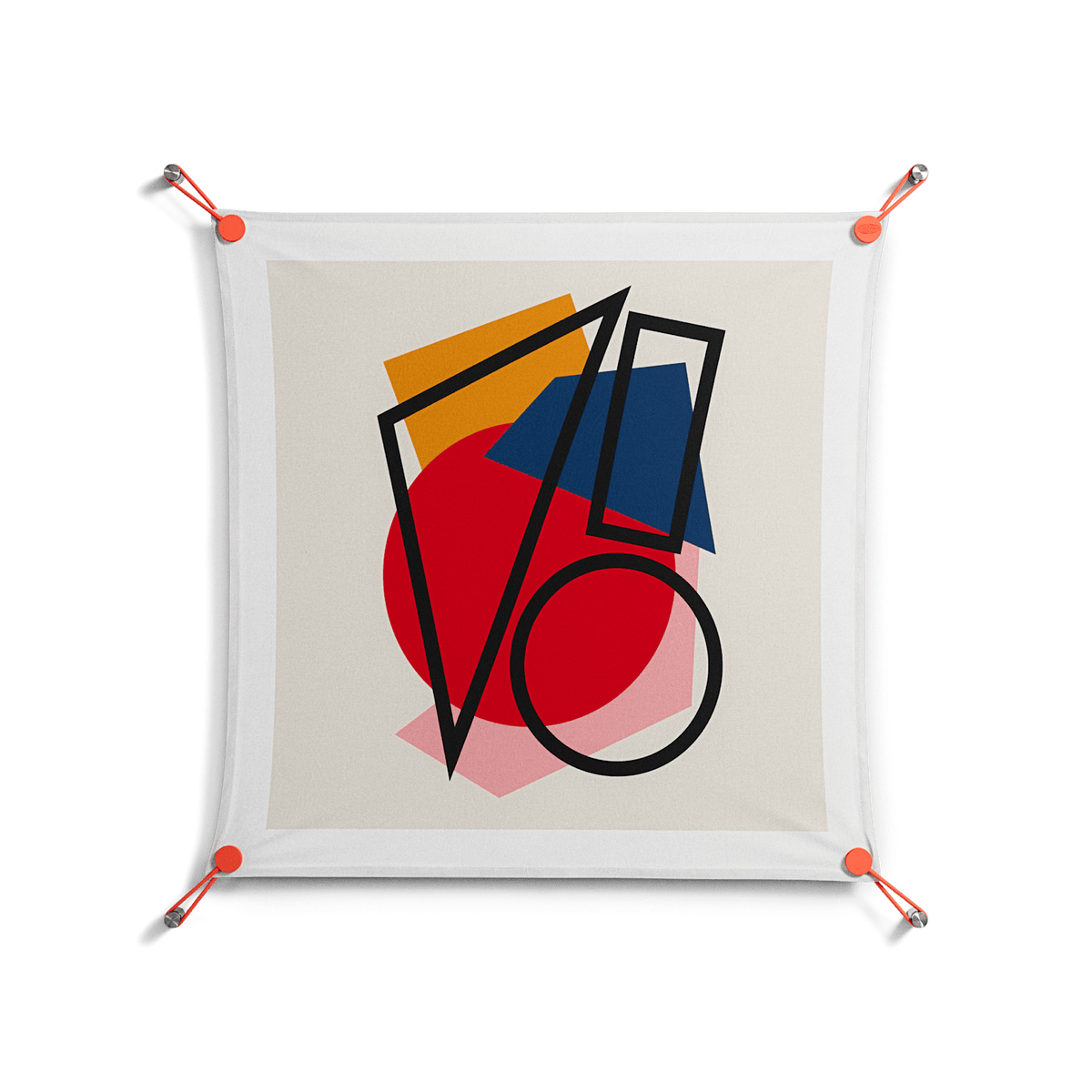 Fuerte - Work On Wall - Vratislav Pecka - Orange - 70 x 70 cm