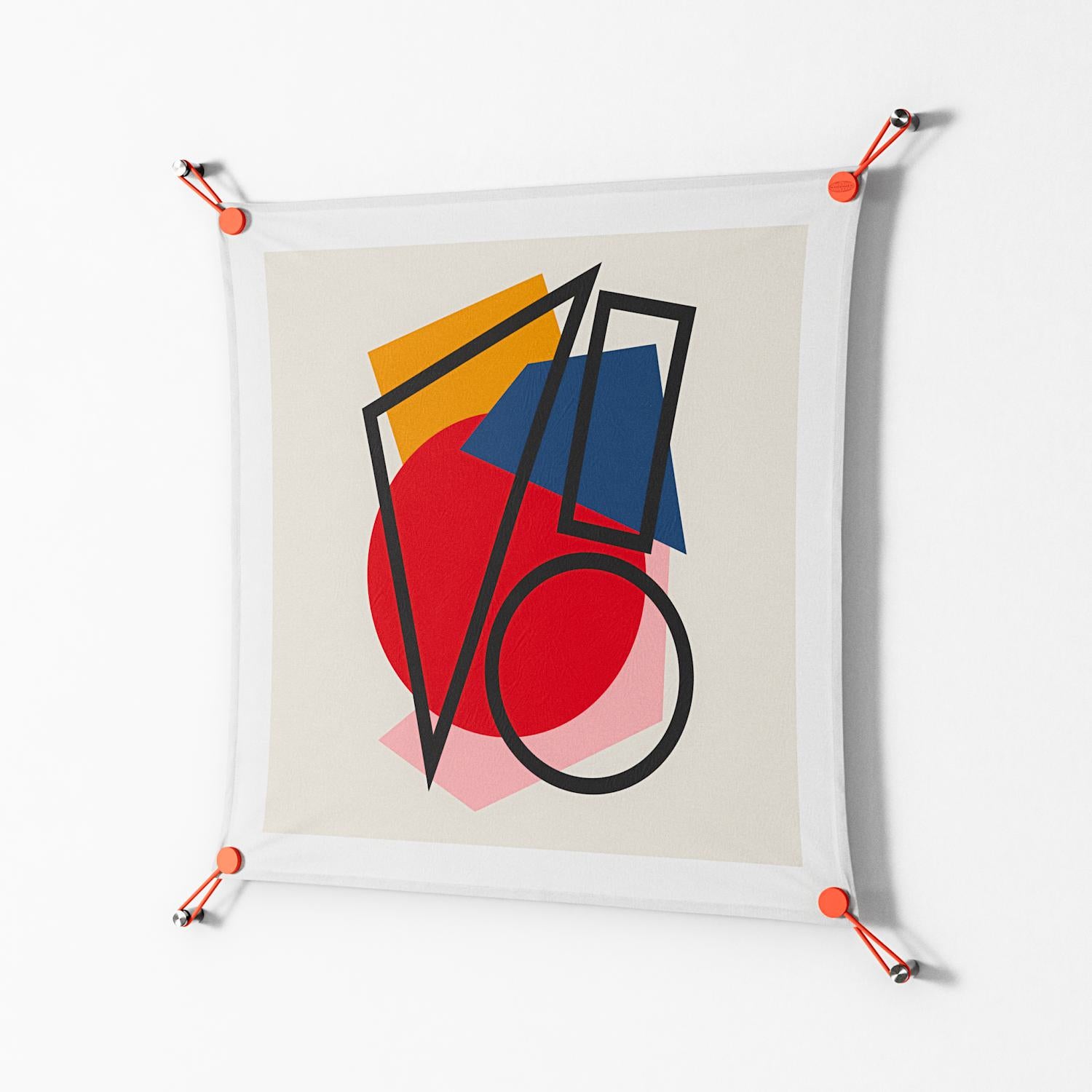 Fuerte - Work On Wall - Vratislav Pecka - Orange - 70 x 70 cm