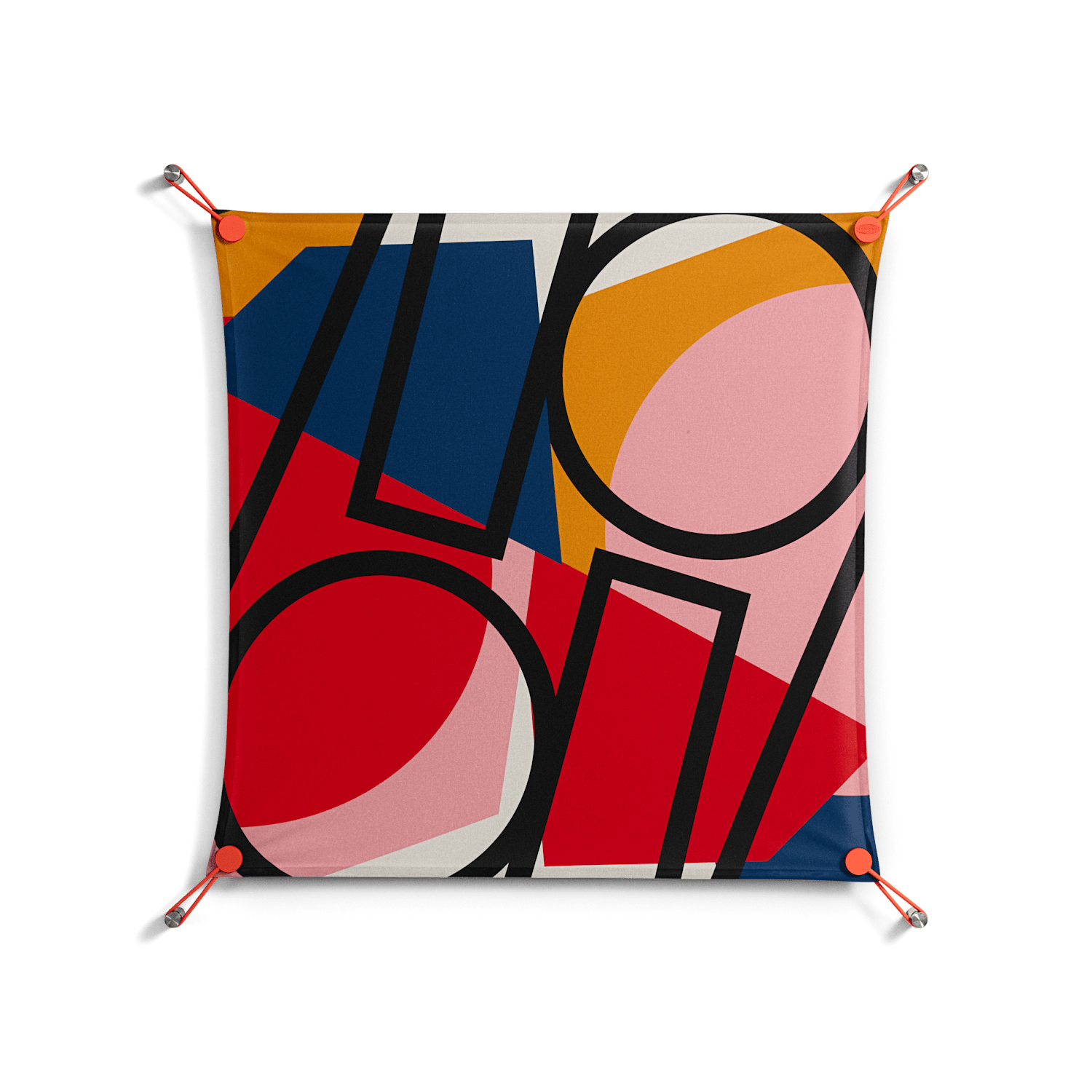Fuerte Zoom - Work On Wall - Vratislav Pecka - Orange - 70 x 70 cm