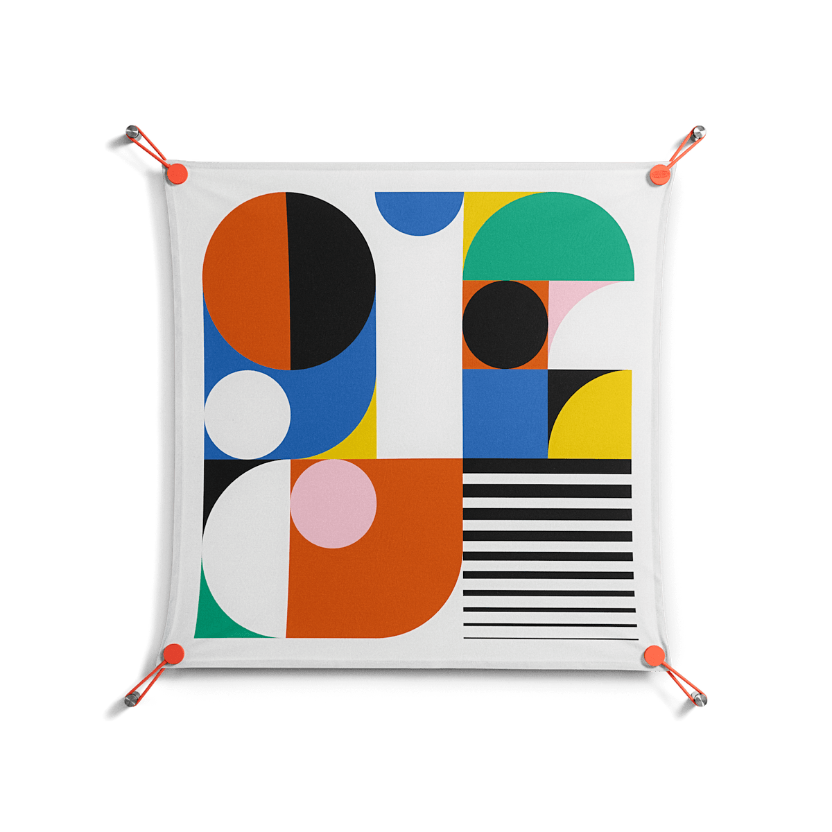 Murano - Work On Wall - Vratislav Pecka - Orange - 70 x 70 cm