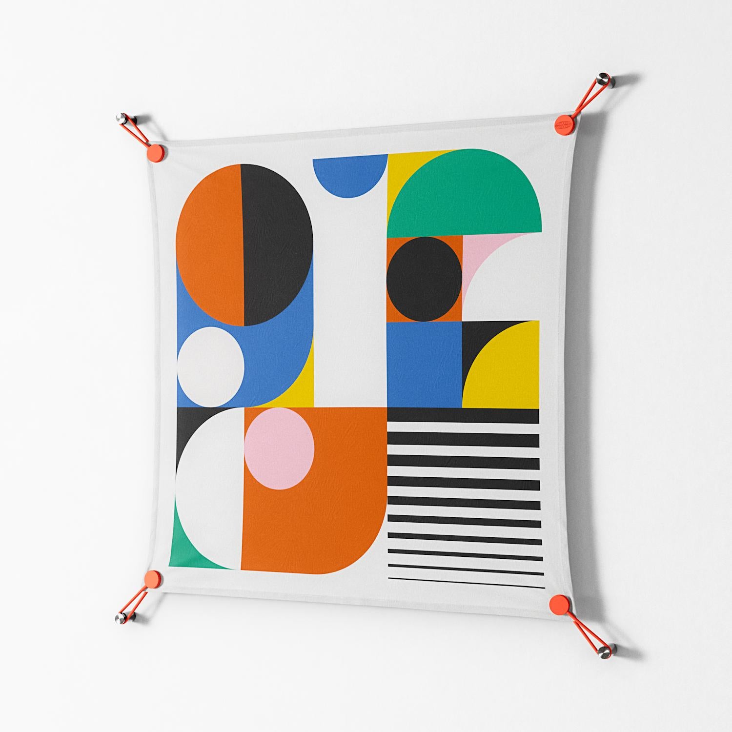 Murano - Work On Wall - Vratislav Pecka - Orange - 70 x 70 cm