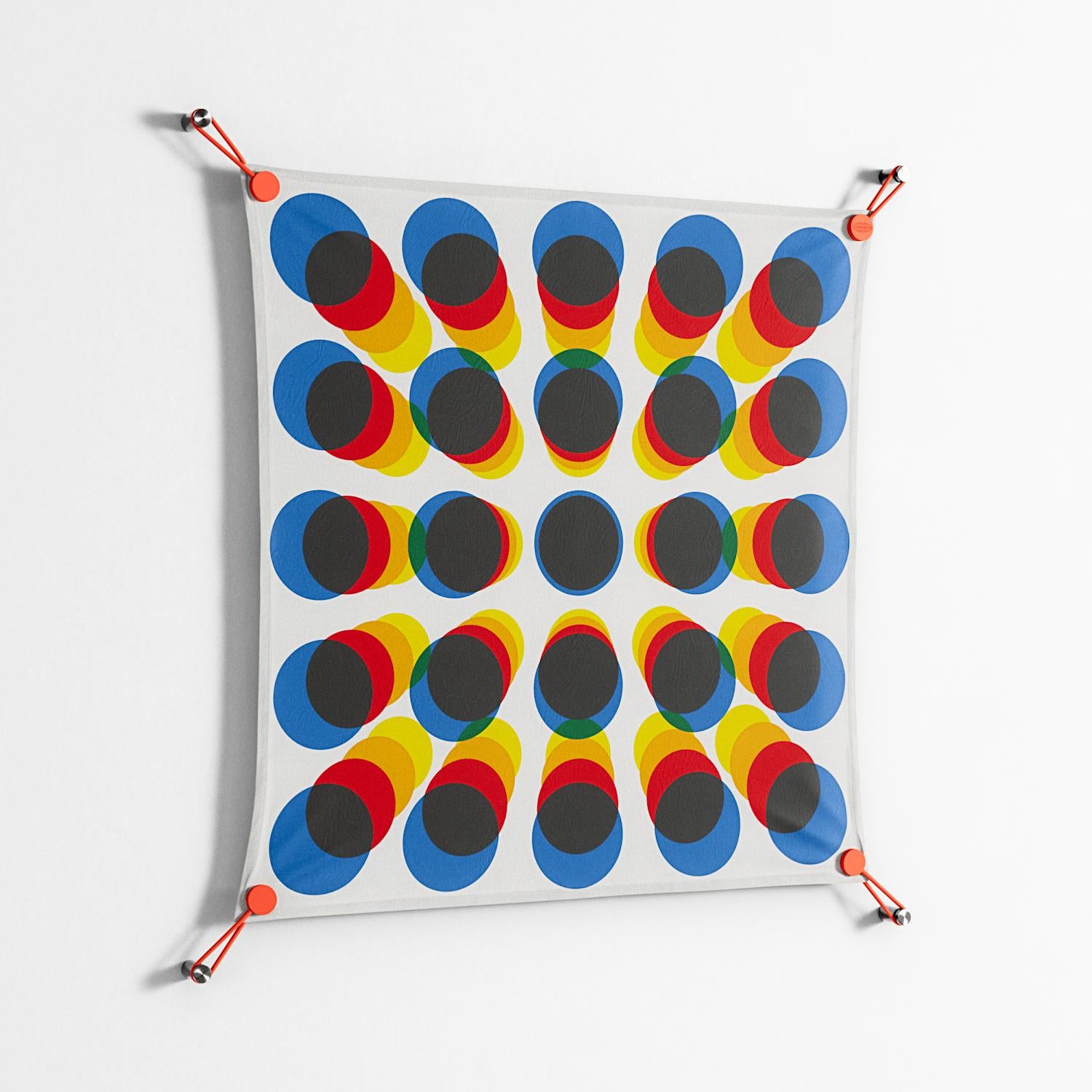 Perspektiva - Work On Wall - Vratislav Pecka - Orange - 70 x 70 cm