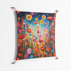 Greatful Meadow - Work On Wall - Nur Rydberg - Orange - 70 x 70 cm