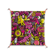 Pinky & Yellow - Work On Wall - Craig Watkins - Orange - 70 x 70 cm