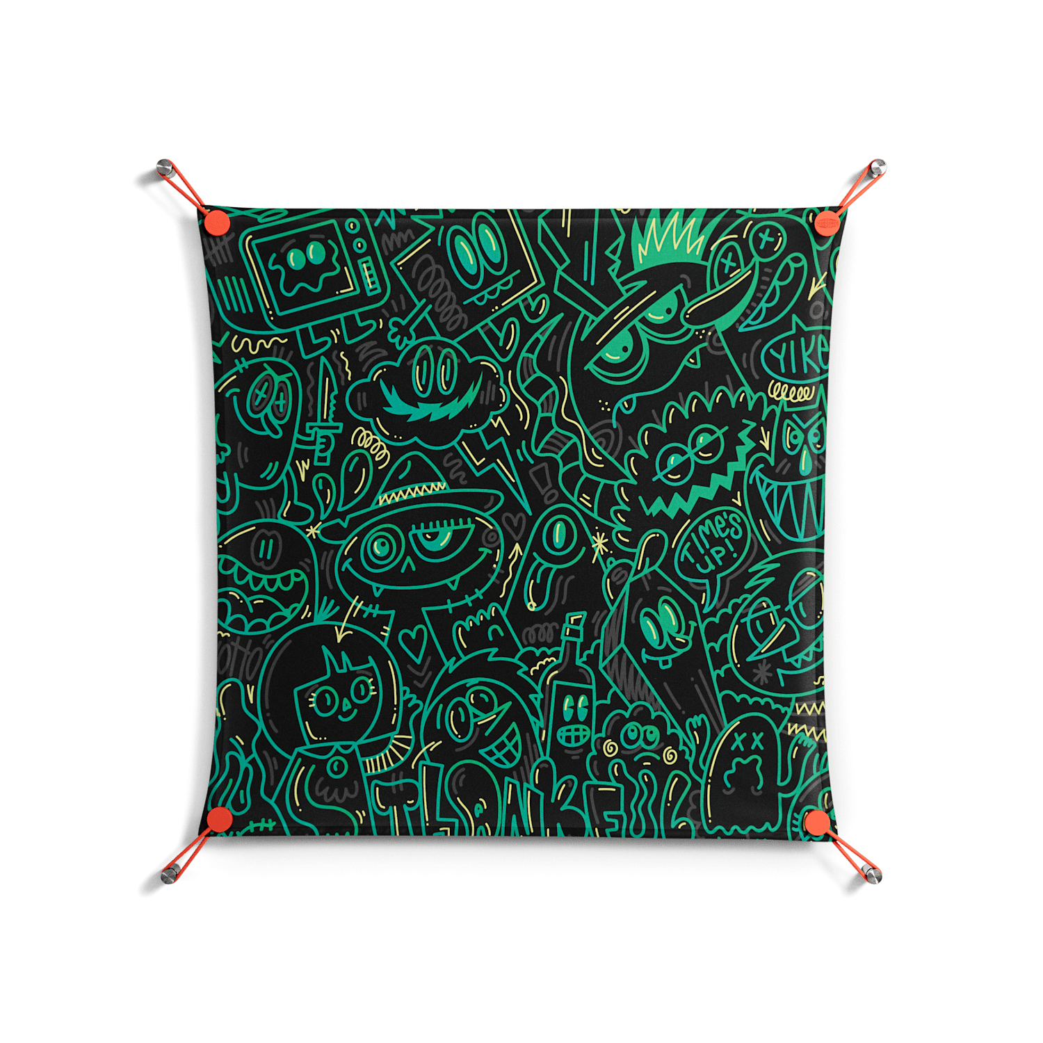 Thankful - Work On Wall - Craig Watkins - Orange - 70 x 70 cm