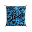 The Blue Line - Work On Wall - Craig Watkins - Orange - 70 x 70 cm