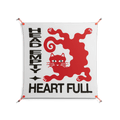 Heart Full - Work On Wall - Alexander Khabbazi - Orange - 90 x 90 cm