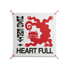 Heart Full - Work On Wall - Alexander Khabbazi - Orange - 90 x 90 cm