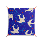 Birds A - Work On Wall - Heather Zhou - Orange - 90 x 90 cm