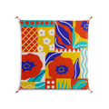 Flower A - Work On Wall - Heather Zhou - Orange - 90 x 90 cm