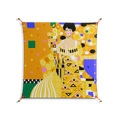 Klimt - Work On Wall - Heather Zhou - Orange - 90 x 90 cm